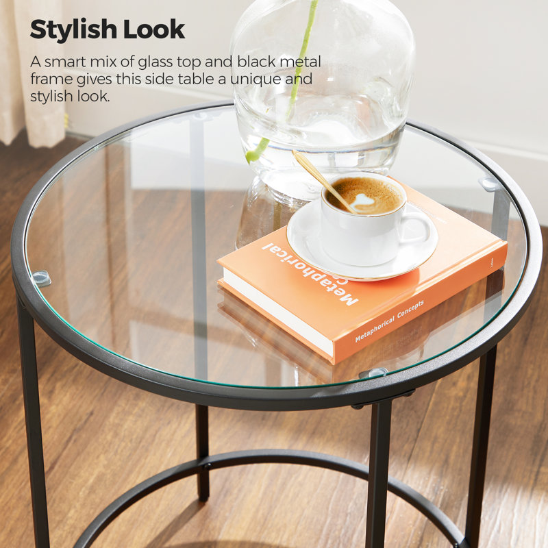 Zipcode Design™ Doynton Glass End Table & Reviews | Wayfair